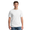 Polyester matériel pas cher prix gros blanc T-shirts